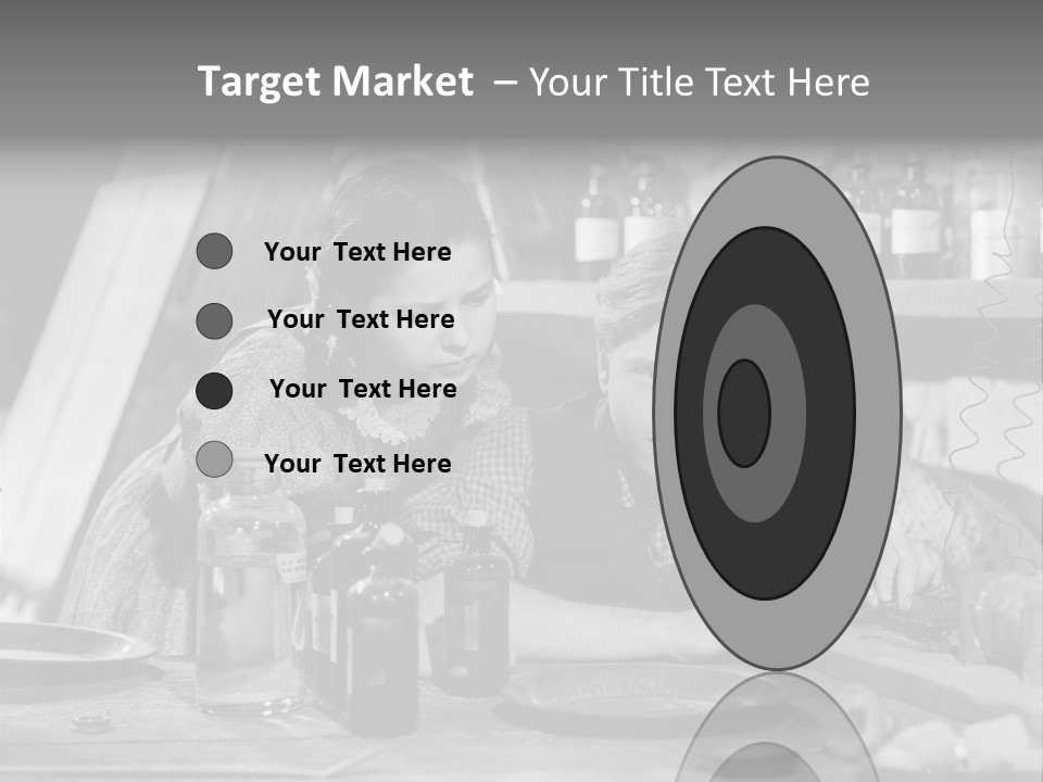 Brother And Sister In Black And White Shot PowerPoint Template