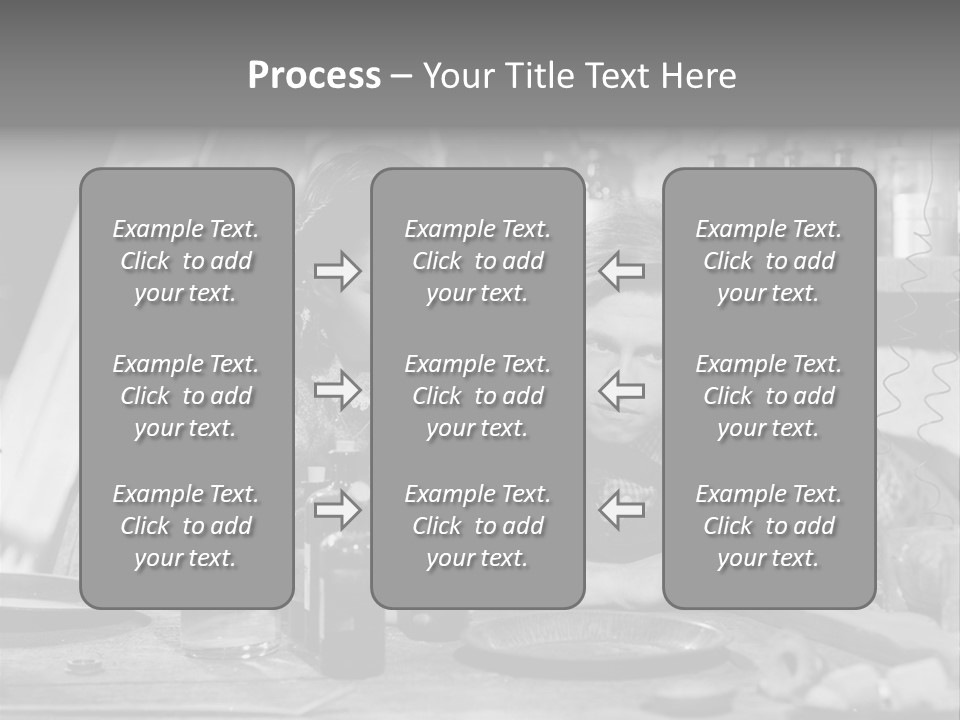 Brother And Sister In Black And White Shot PowerPoint Template