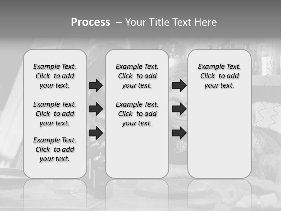 Brother And Sister In Black And White Shot PowerPoint Template