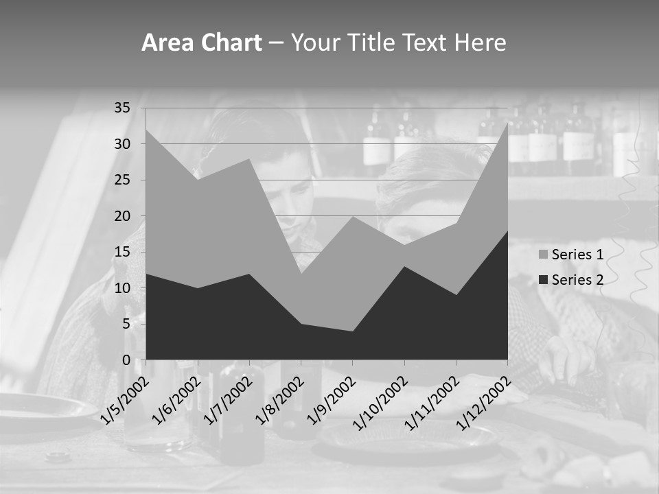 Brother And Sister In Black And White Shot PowerPoint Template