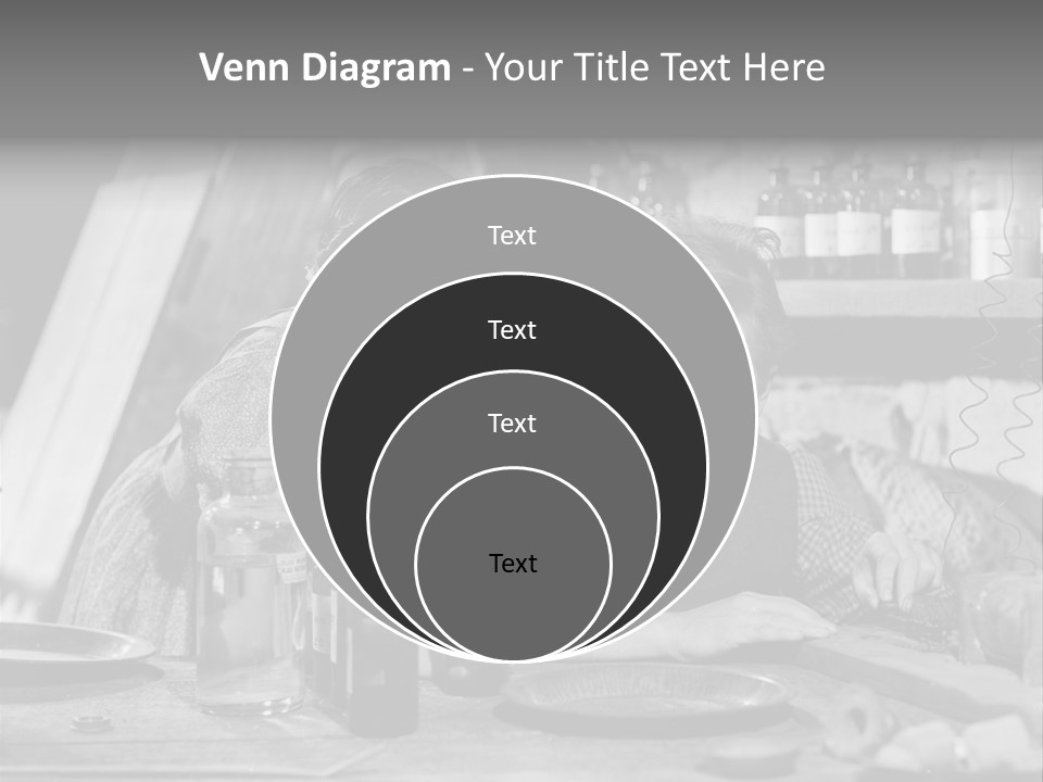 Brother And Sister In Black And White Shot PowerPoint Template