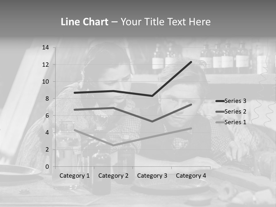 Brother And Sister In Black And White Shot PowerPoint Template