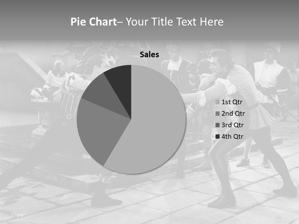 Musketeers Black And White Shot PowerPoint Template