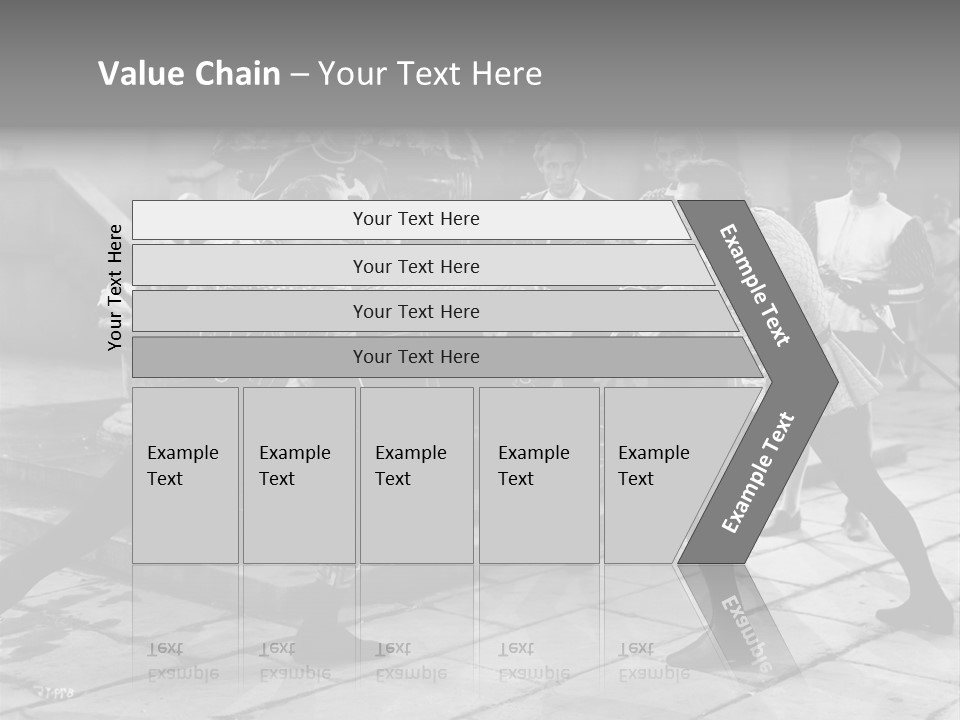 Musketeers Black And White Shot PowerPoint Template