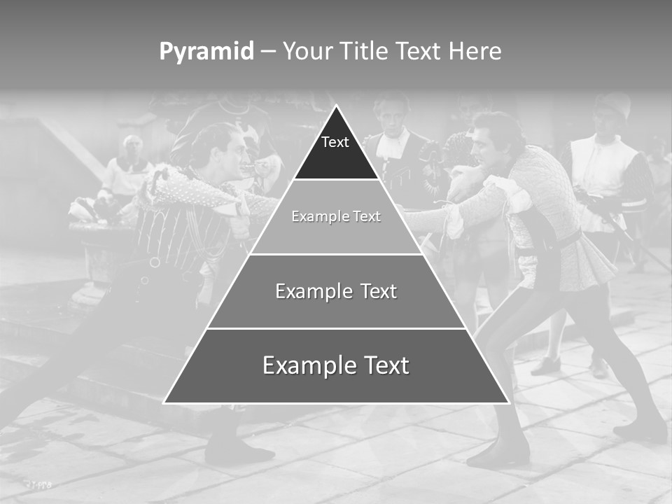 Musketeers Black And White Shot PowerPoint Template