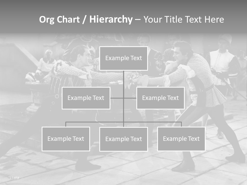 Musketeers Black And White Shot PowerPoint Template