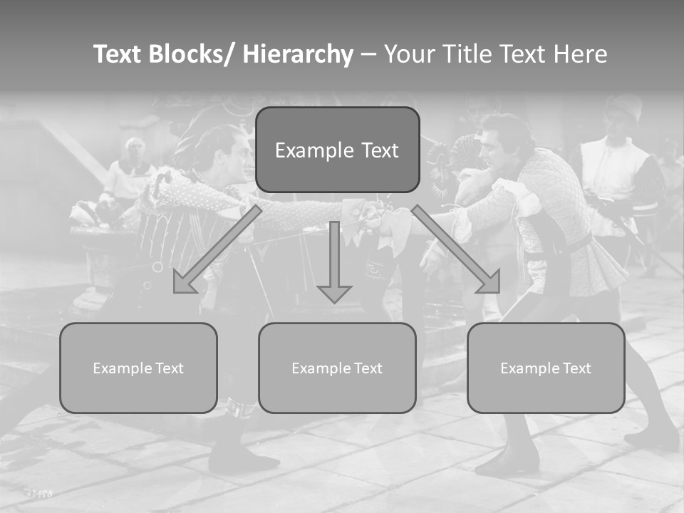 Musketeers Black And White Shot PowerPoint Template