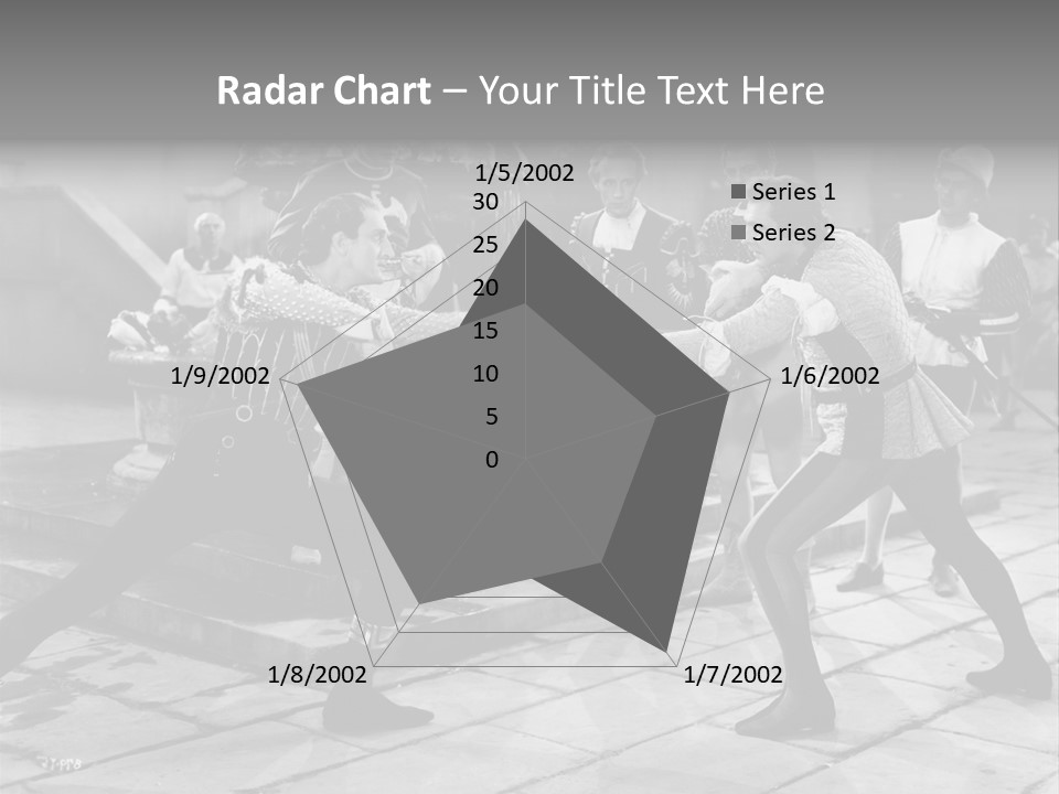 Musketeers Black And White Shot PowerPoint Template