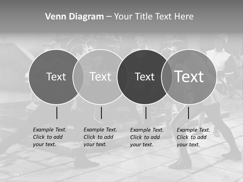 Musketeers Black And White Shot PowerPoint Template