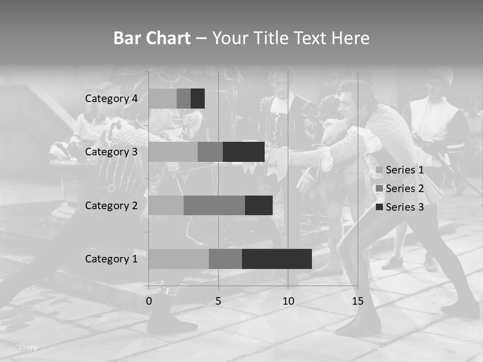 Musketeers Black And White Shot PowerPoint Template