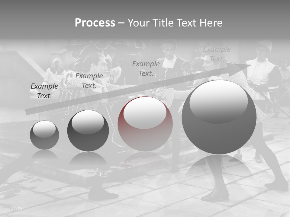 Musketeers Black And White Shot PowerPoint Template