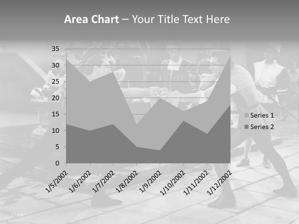 Musketeers Black And White Shot PowerPoint Template