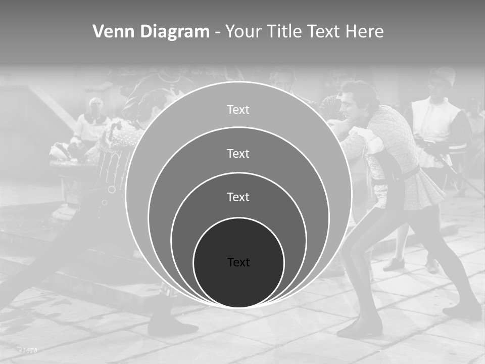 Musketeers Black And White Shot PowerPoint Template