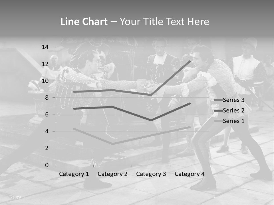 Musketeers Black And White Shot PowerPoint Template