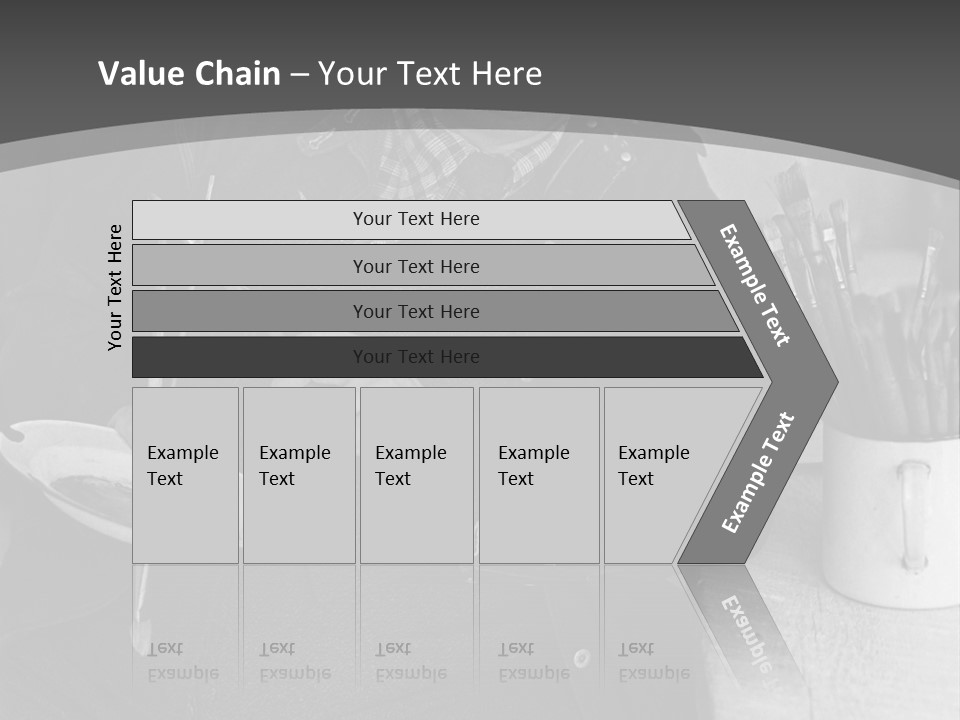 Artist Poses For A Photograph PowerPoint Template