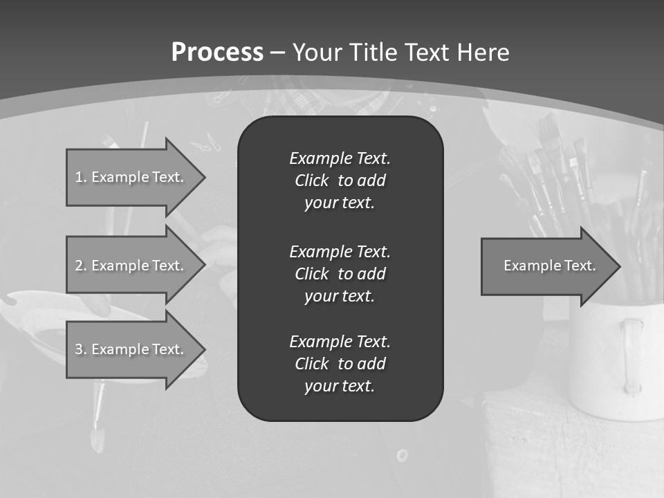 Artist Poses For A Photograph PowerPoint Template