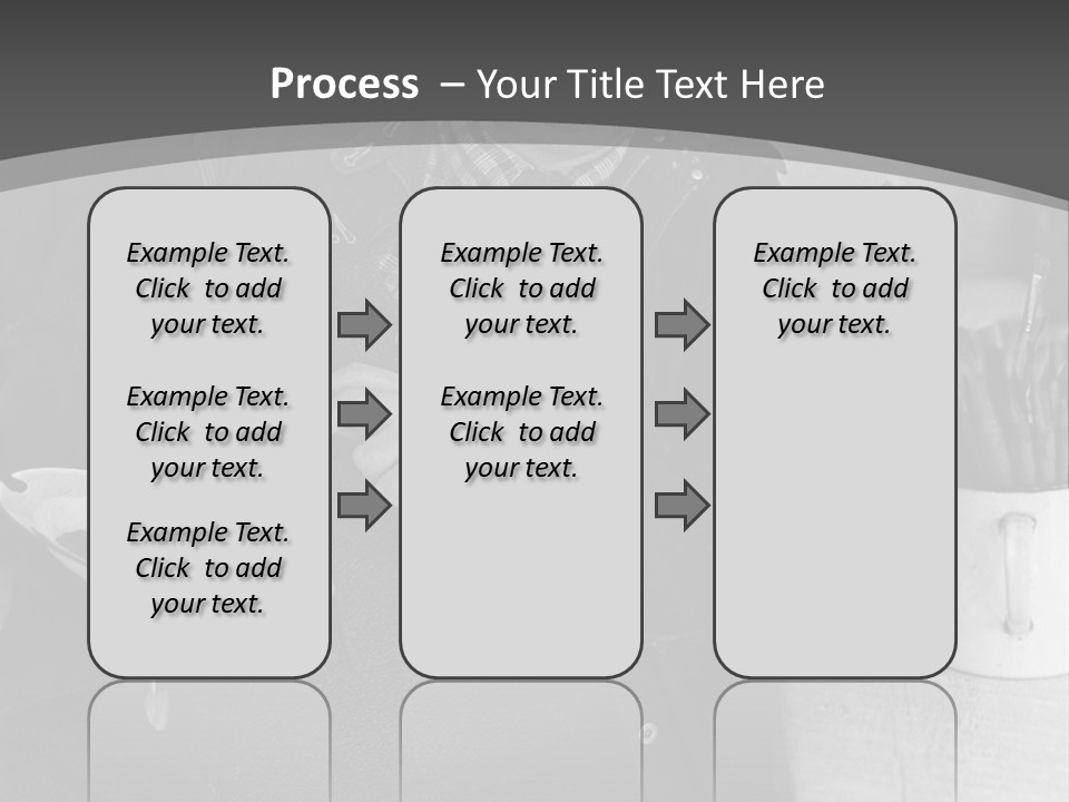Artist Poses For A Photograph PowerPoint Template
