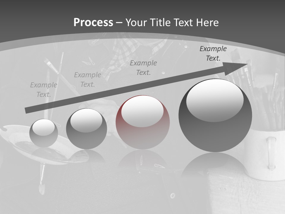 Artist Poses For A Photograph PowerPoint Template