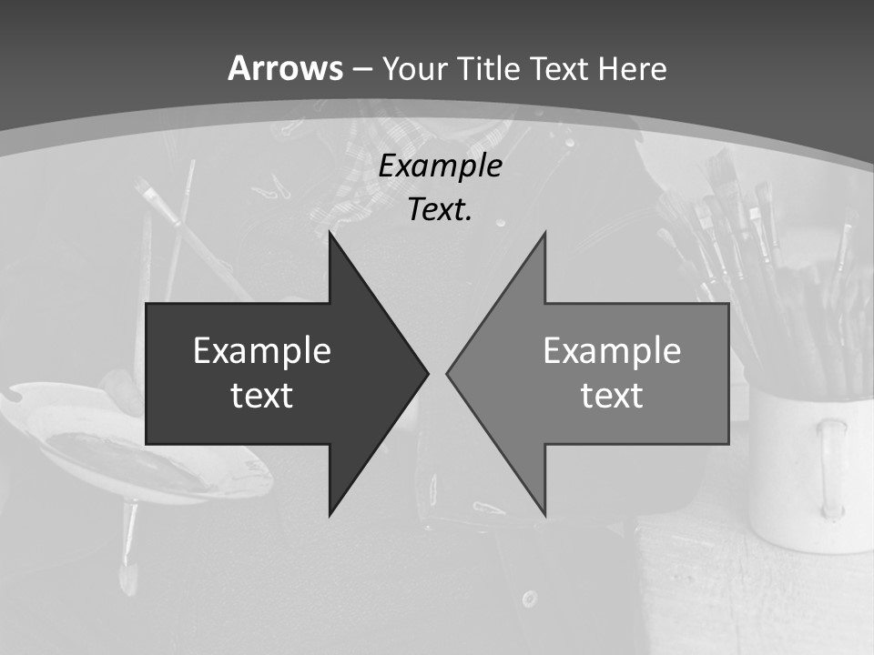 Artist Poses For A Photograph PowerPoint Template
