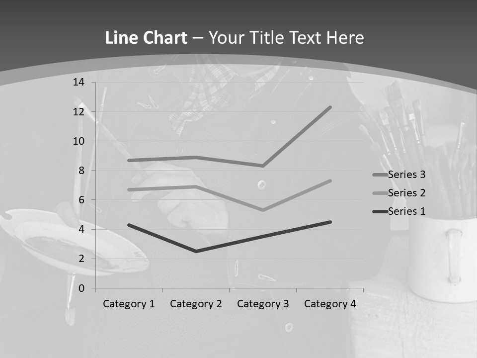 Artist Poses For A Photograph PowerPoint Template
