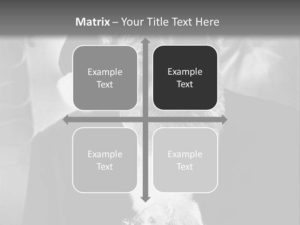 Kind Santa Claus Black And White Background PowerPoint Template