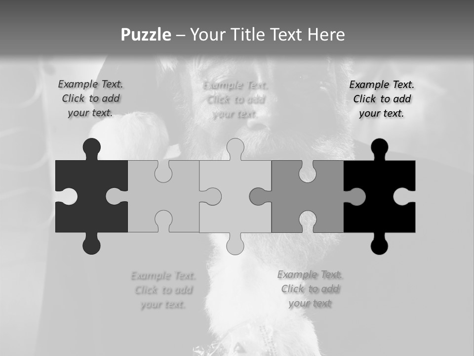 Kind Santa Claus Black And White Background PowerPoint Template