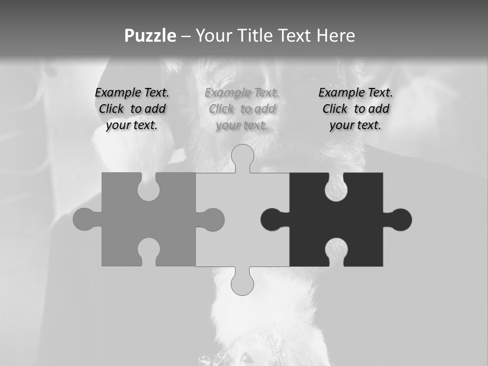 Kind Santa Claus Black And White Background PowerPoint Template