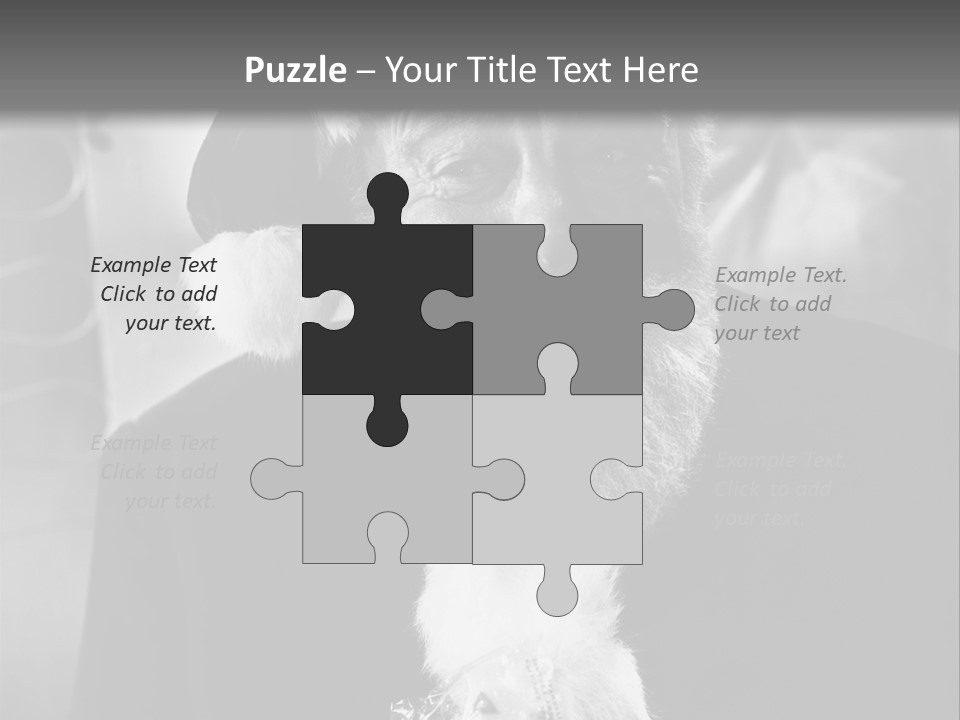 Kind Santa Claus Black And White Background PowerPoint Template