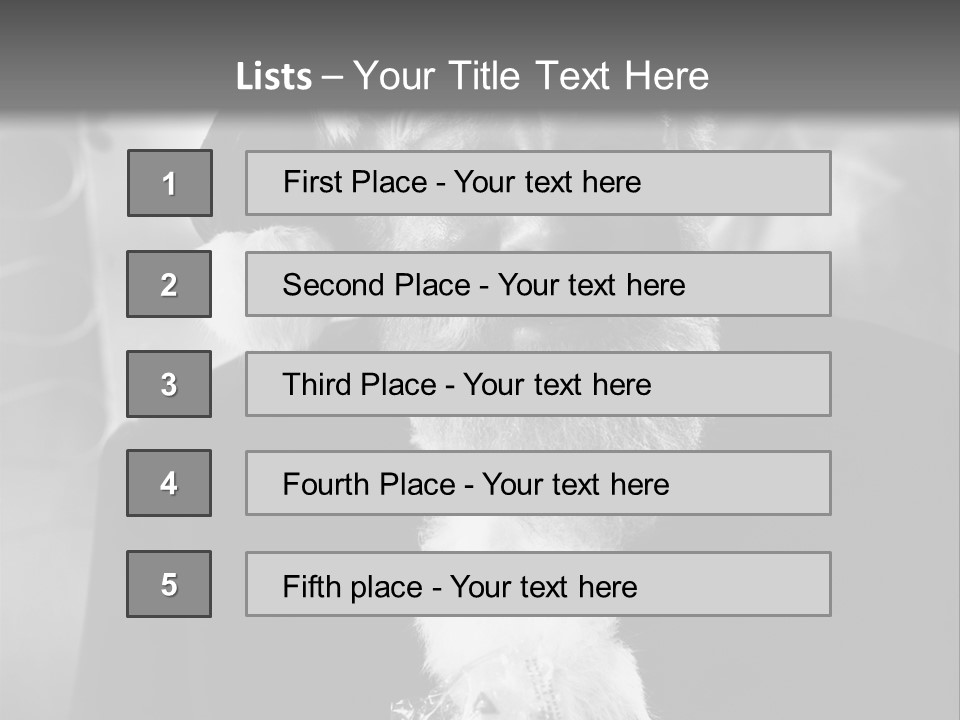 Kind Santa Claus Black And White Background PowerPoint Template