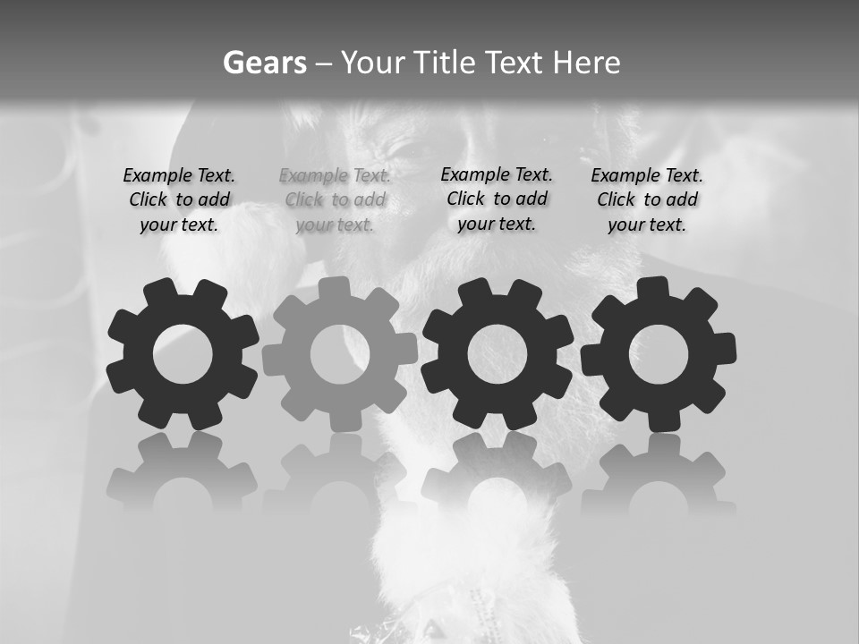 Kind Santa Claus Black And White Background PowerPoint Template