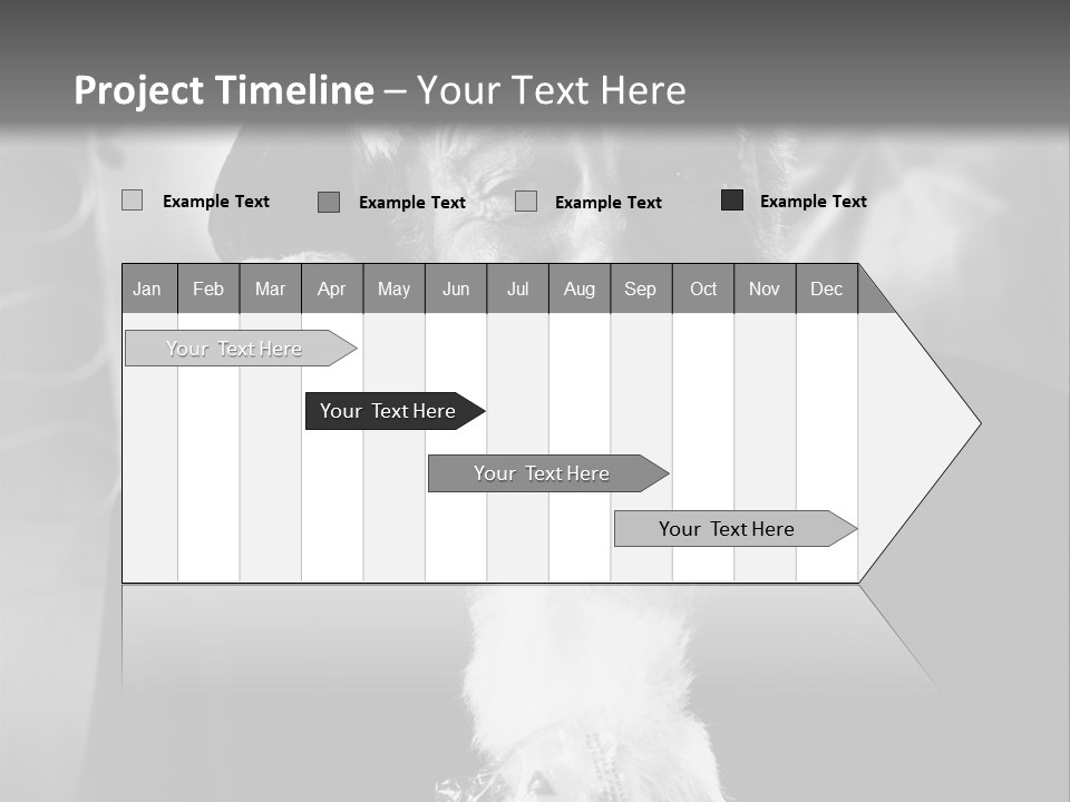 Kind Santa Claus Black And White Background PowerPoint Template