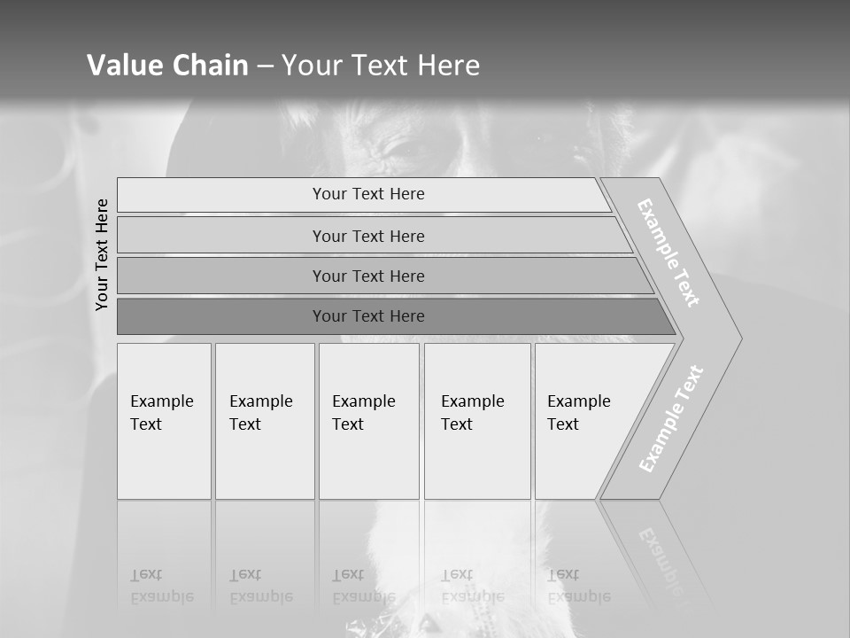 Kind Santa Claus Black And White Background PowerPoint Template