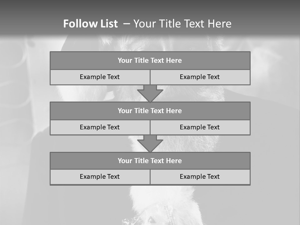 Kind Santa Claus Black And White Background PowerPoint Template