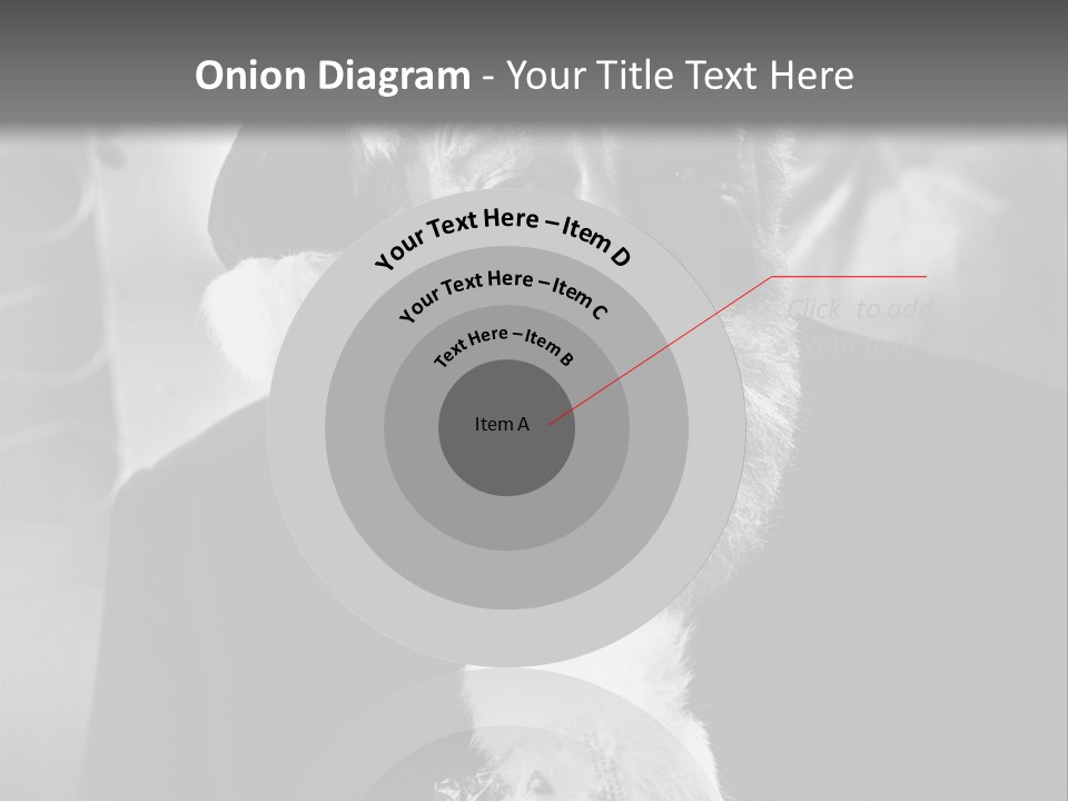 Kind Santa Claus Black And White Background PowerPoint Template