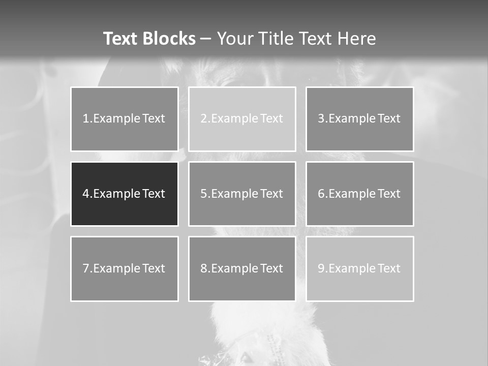 Kind Santa Claus Black And White Background PowerPoint Template