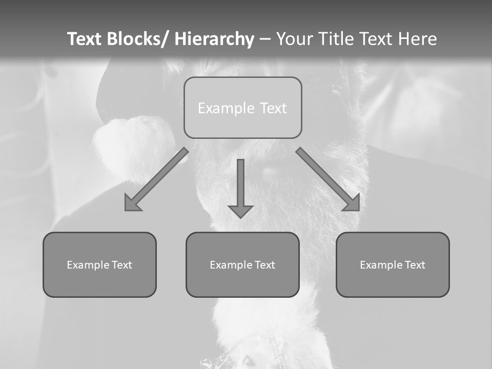 Kind Santa Claus Black And White Background PowerPoint Template