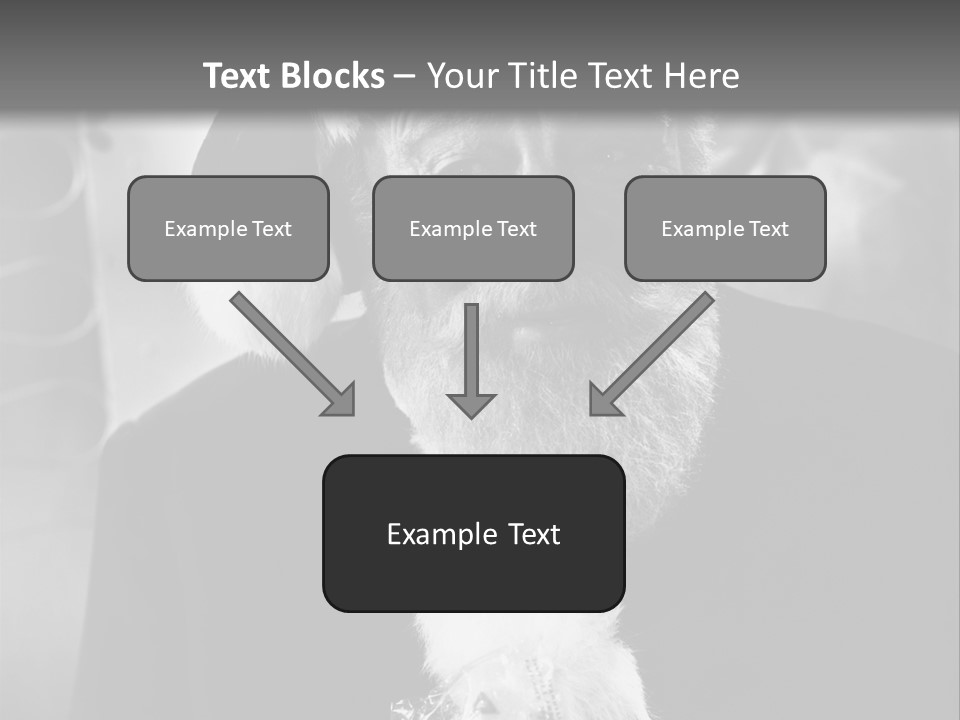 Kind Santa Claus Black And White Background PowerPoint Template