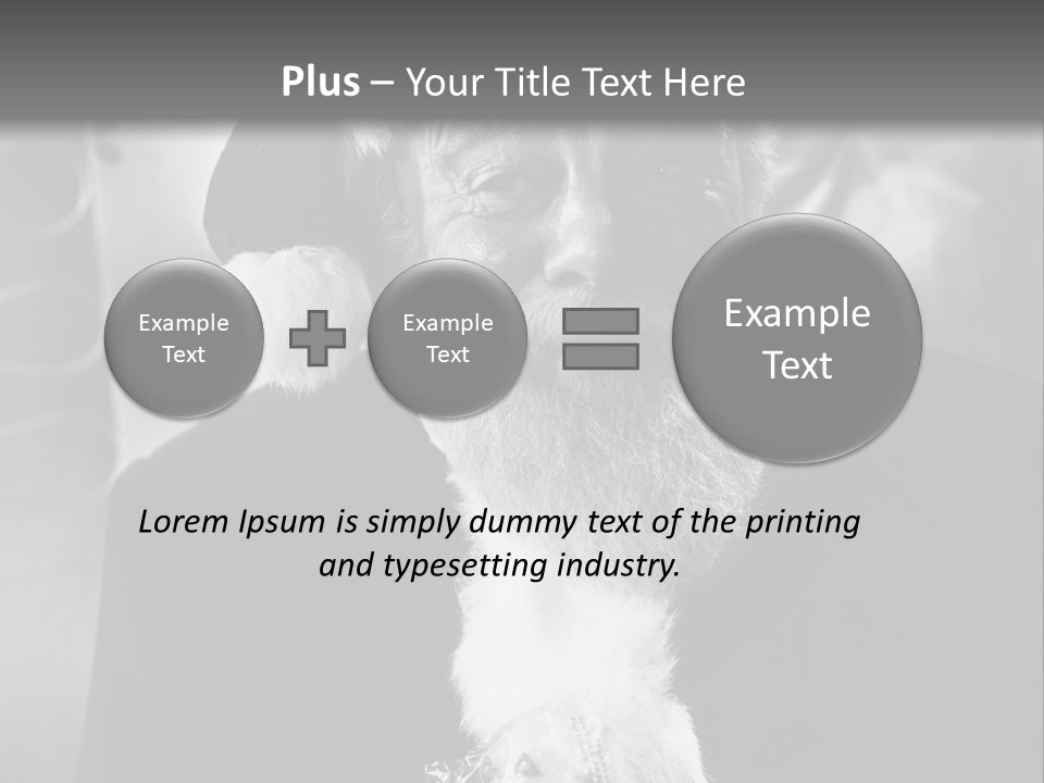 Kind Santa Claus Black And White Background PowerPoint Template