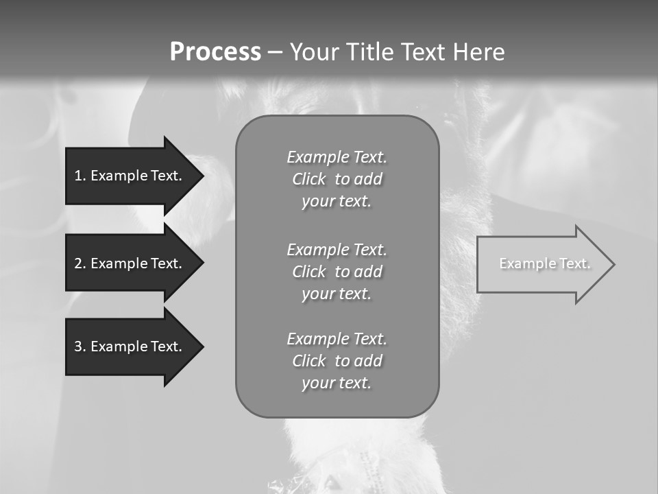 Kind Santa Claus Black And White Background PowerPoint Template