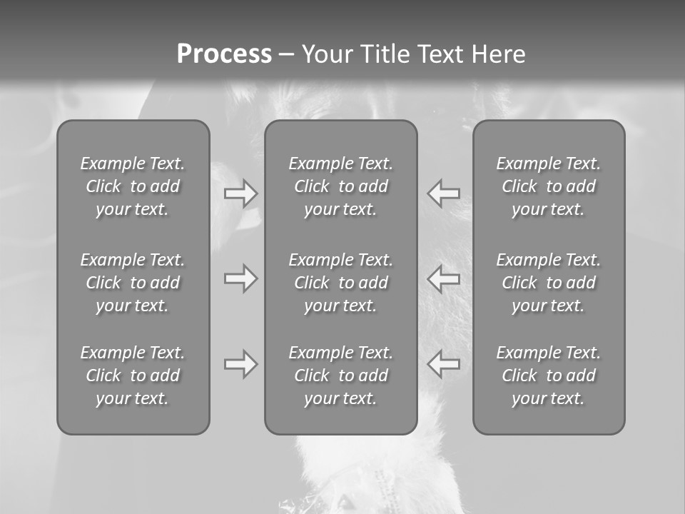 Kind Santa Claus Black And White Background PowerPoint Template