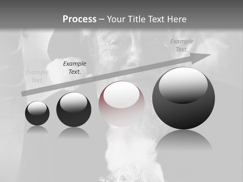 Kind Santa Claus Black And White Background PowerPoint Template