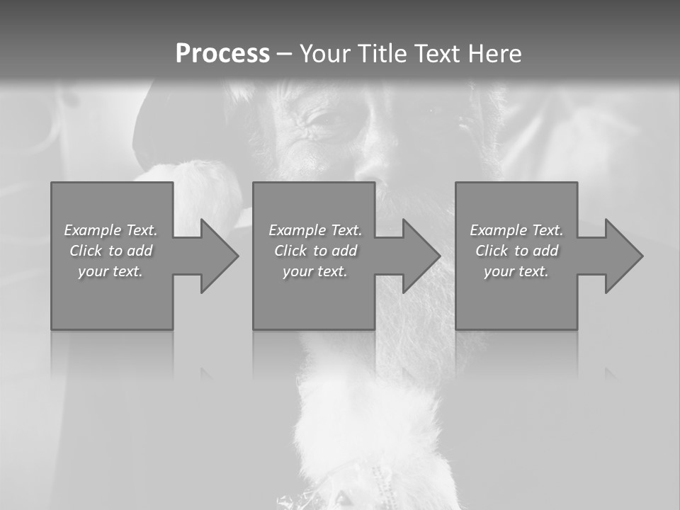 Kind Santa Claus Black And White Background PowerPoint Template