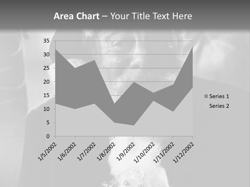 Kind Santa Claus Black And White Background PowerPoint Template