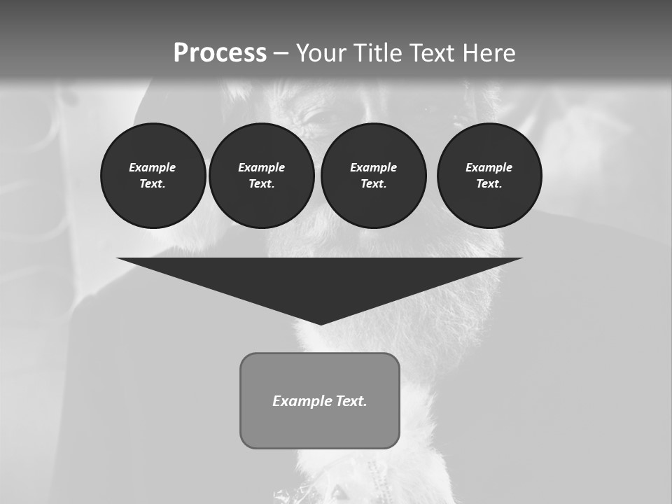 Kind Santa Claus Black And White Background PowerPoint Template