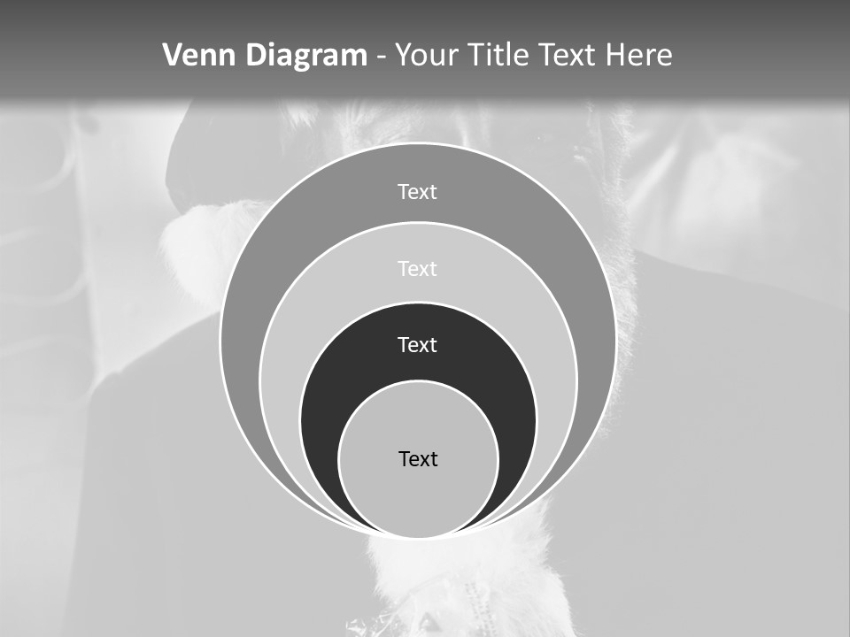 Kind Santa Claus Black And White Background PowerPoint Template