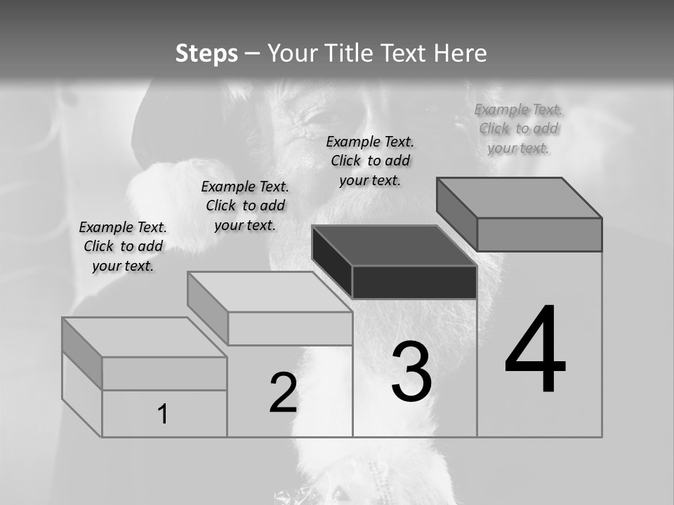 Kind Santa Claus Black And White Background PowerPoint Template