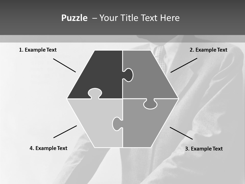 Intelligent Elderly Man PowerPoint Template