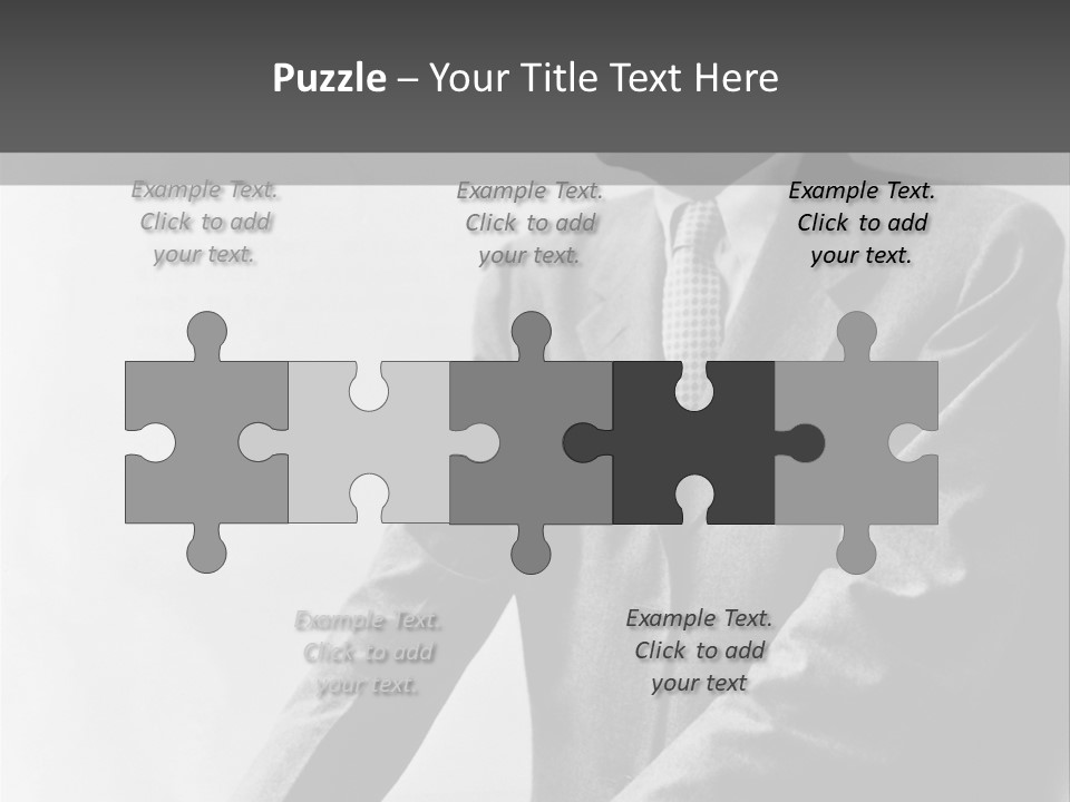 Intelligent Elderly Man PowerPoint Template