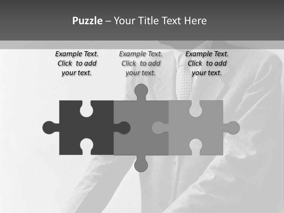 Intelligent Elderly Man PowerPoint Template