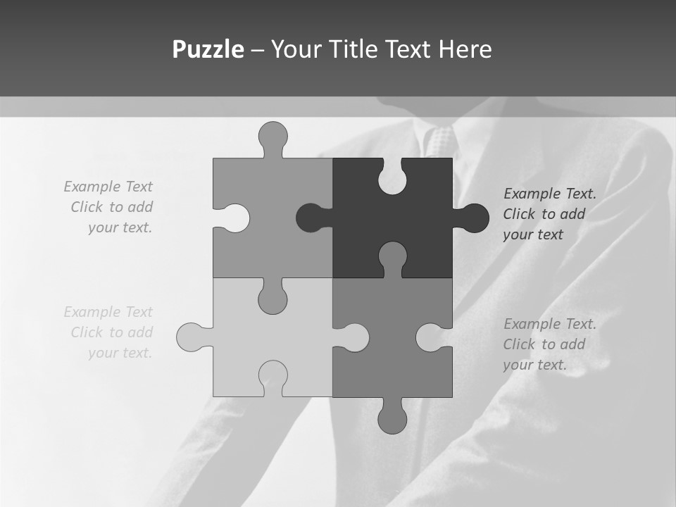 Intelligent Elderly Man PowerPoint Template